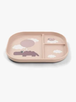 Spisetid|DoneByDeer Done By Deer Foodie Opdelt Tallerken Happy Clouds, Pink Lyserød