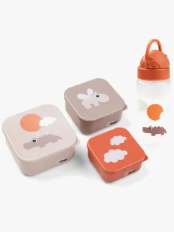 Spisetid|DoneByDeer Done By Deer Happy Clouds Madkasse & Flaske, Powder/Papaya