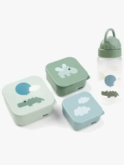 Spisetid|DoneByDeer Done By Deer Happy Clouds Madkasse & Flaske, Green