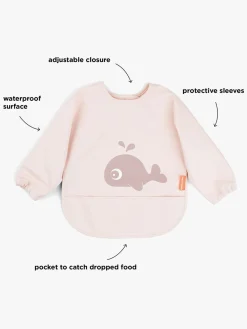 Spisetid|DoneByDeer Done By Deer  Langærmet Hagesmæk med Lomme Wally, Blue Lyserød