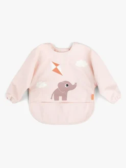 Spisetid|DoneByDeer Done By Deer Playground  Langærmet Hagesmæk, Powder Lyserød