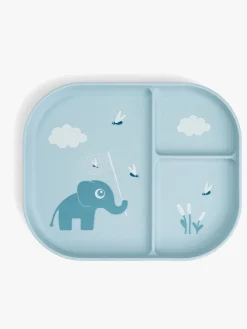 DoneByDeer Spisetid-Done By Deer Playground Stick & Stay  Opdelt Silikonetallerken, Elphee Blue