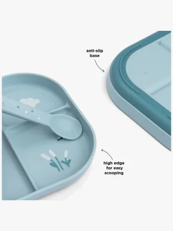 DoneByDeer Spisetid-Done By Deer Playground Stick & Stay  Opdelt Silikonetallerken, Elphee Blue