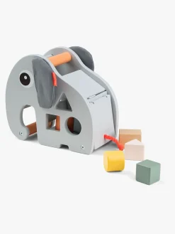 Trælegetøj|DoneByDeer Done By Deer Puttekasse Elphee, Grå