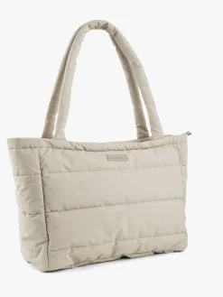 Pusletasker|DoneByDeer Done By Deer Quiltet Tote Pusletaske, Sandfarvet Beige