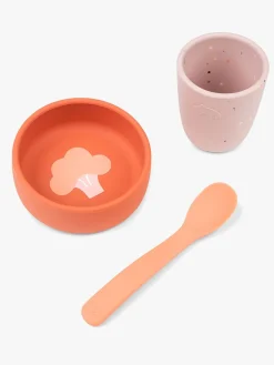 DoneByDeer Spisetid-Done By Deer Silikone Madsæt, Papaya