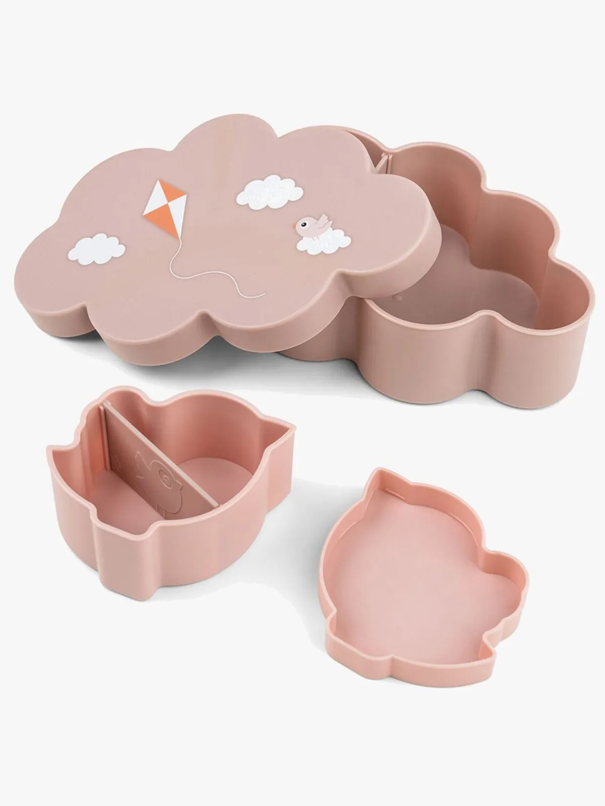 Spisetid|DoneByDeer Done By Deer Snacks- Og Madkasser med Sugerørskop, Powder Lyserød