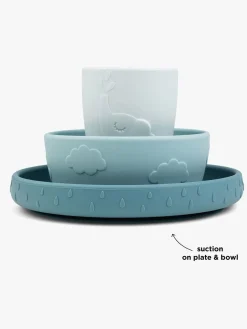 DoneByDeer Spisetid-Done By Deer Stick & Stay Madsæt Deer Friends, Blue