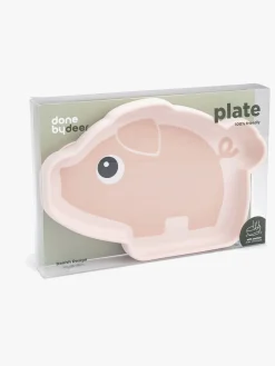 DoneByDeer Spisetid-Done By Deer Stick & Stay Silikonetallerken, Pigee Powder