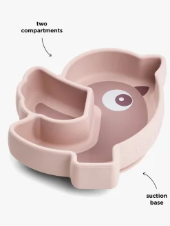 DoneByDeer Spisetid-Done By Deer Stick & Stay Silikonetallerken Birdee, Powder