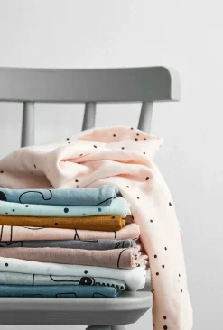 Stofbleer, Nusseklude & Babytæpper|DoneByDeer Done By Deer Stofble Dreamy Dots 120x120 2-pak, Mustard Orange