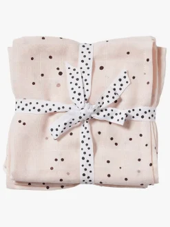 Interiør|DoneByDeer Done By Deer Stofble Dreamy Dots 120x120 2-pak, Powder Lyserød