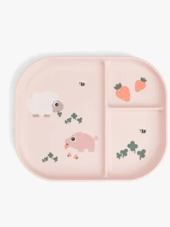 Spisetid|DoneByDeer Done By Deer Tiny Farm Foodie Opdelt Tallerken, Powder Lyserød