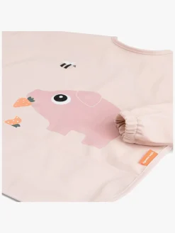 Spisetid|DoneByDeer Done By Deer Tiny Farm  Langærmet Hagesmæk med Lomme, Powder Lyserød