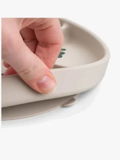 Spisetid|DoneByDeer Done By Deer Tiny Farm Stick & Stay  Opdelt Silikonetallerken, Sand Beige