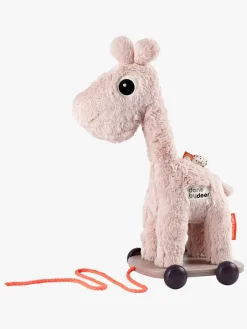 Trælegetøj|DoneByDeer Done By Deer Trækkelegetøj Raffi, Lyserød
