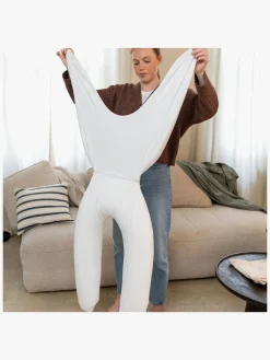 Doomoo Amning- Amme- & Graviditetspude 2-i-1, Quilt Creme Blomma