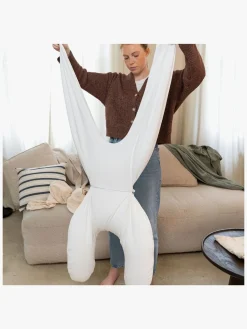 Doomoo Amning- Amme- & Graviditetspude 2-i-1, Quilt Creme Blomma