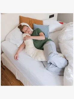 Doomoo Amning- Amme- & Graviditetspude 2-i-1, Quilt Creme Blomma