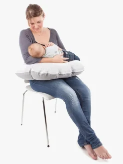 Amning|Doomoo Ammepude Softy Stribet, Lysegrå Grå/Hvid