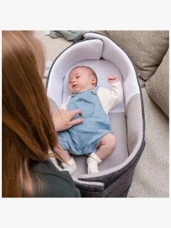 Børnesenge & Tilbehør|Doomoo Babynest/lift 3-i-1, Grå