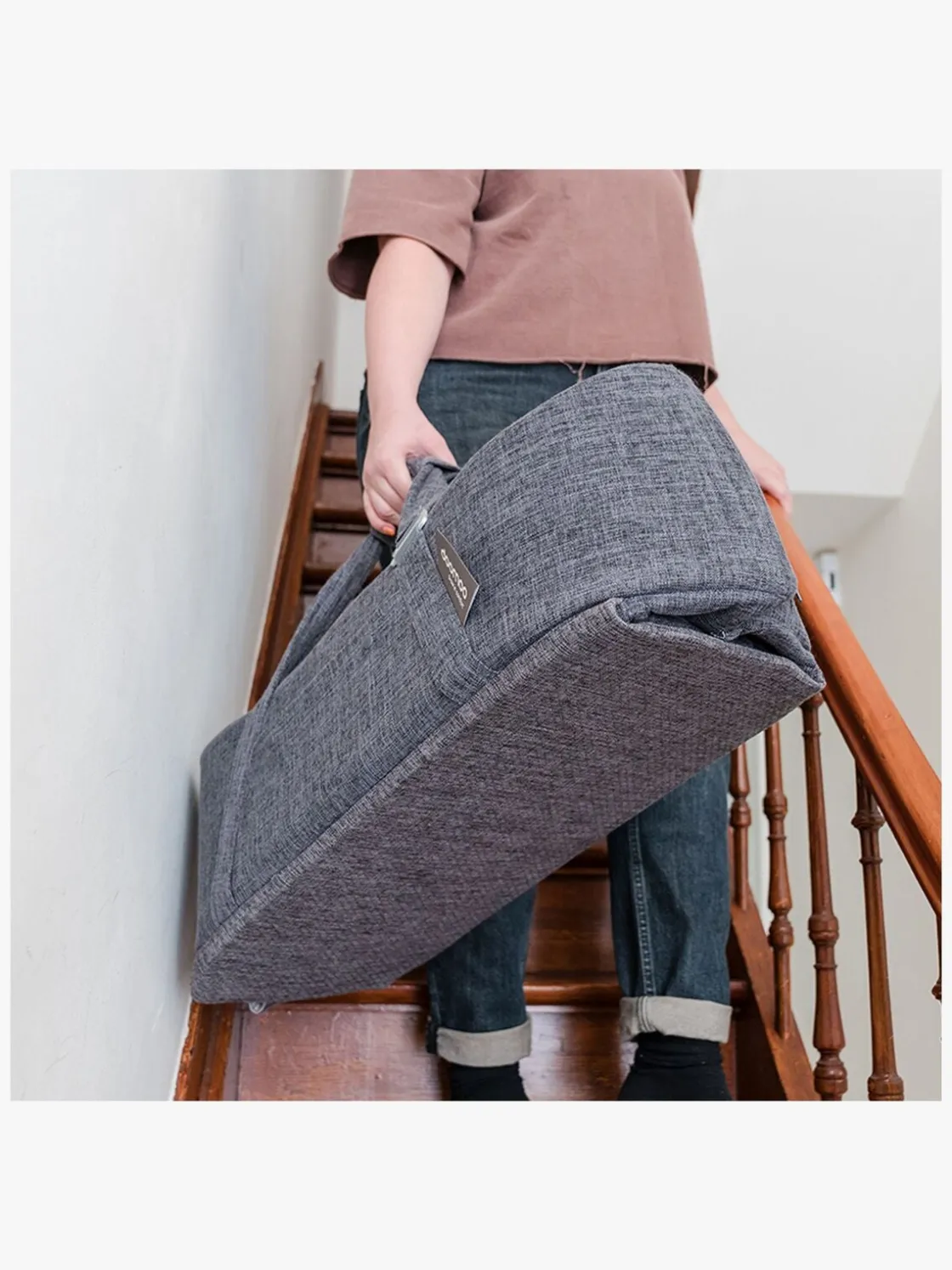 Børnesenge & Tilbehør|Doomoo Babynest/lift 3-i-1, Grå