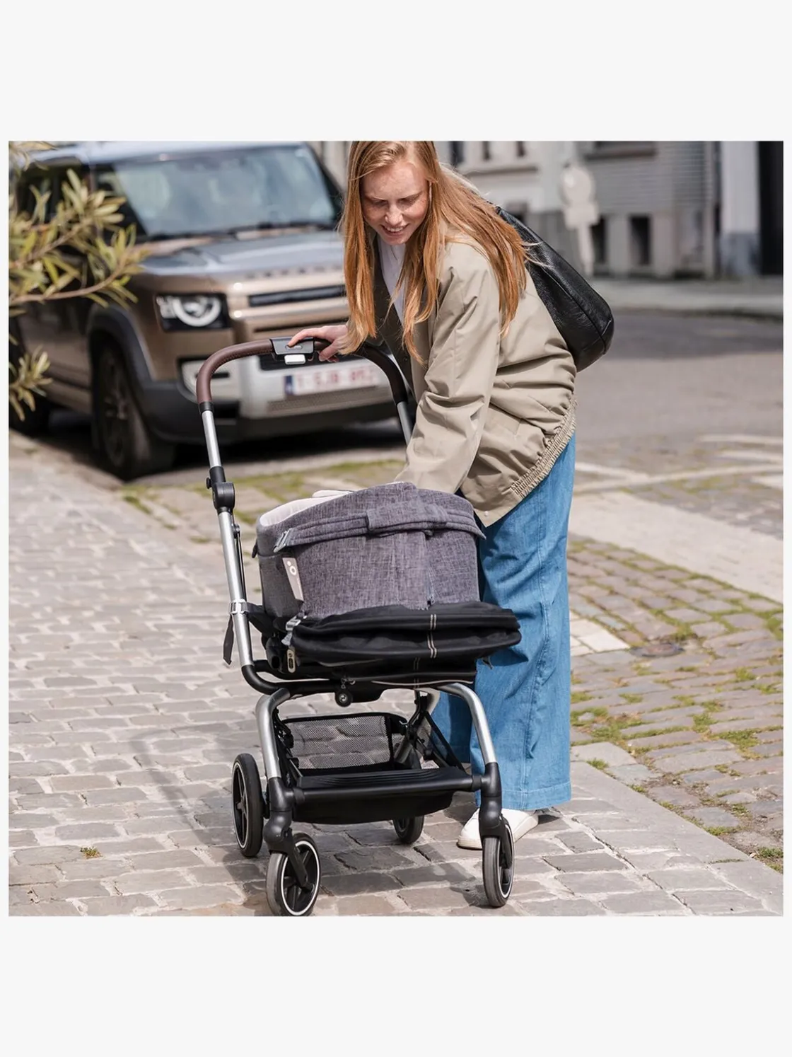 Børnesenge & Tilbehør|Doomoo Babynest/lift 3-i-1, Grå