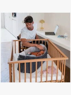 Børnesenge & Tilbehør|Doomoo Babynest/lift 3-i-1, Grå