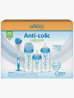 Dåbsgaver|DrBrown Dr. Brown's Wide Neck Options+ Gavesæt, Blå Blå