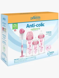 Spisetid|DrBrown Dr. Brown's Wide Neck Options+ Gavesæt, Pink Lyserød