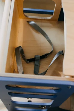 Børn DuckWoodworks Børnemøbler-Duck Woodworks 3-i-1 Sammenklappeligt Læringstårn med Højstol, Blå