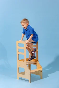 Børnemøbler|DuckWoodworks Duck Woodworks Justerbart Læringstårn, Natur