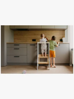 Børnemøbler|DuckWoodworks Duck Woodworks Justerbart Læringstårn, Hvid