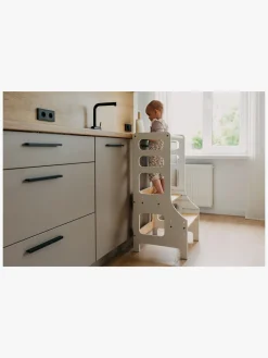 Børnemøbler|DuckWoodworks Duck Woodworks Justerbart Læringstårn, Hvid