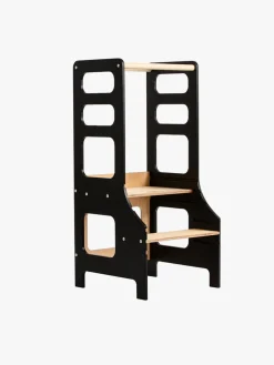 Børn DuckWoodworks Børnemøbler-Duck Woodworks Justerbart Læringstårn, Sort