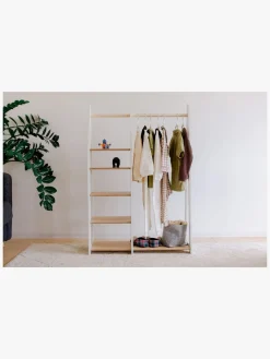 Børnemøbler|DuckWoodworks Duck Woodworks Knagerække med Hylder, Hvid