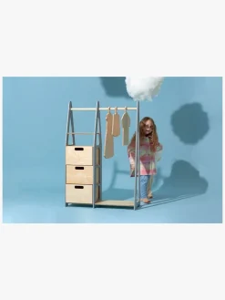 Børn DuckWoodworks Børnemøbler-Duck Woodworks Knagerække med Skuffer, Grå