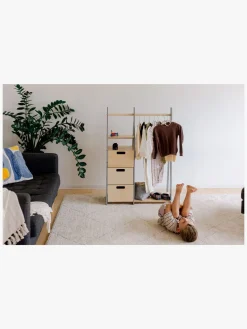 Børn DuckWoodworks Børnemøbler-Duck Woodworks Knagerække med Skuffer, Grå