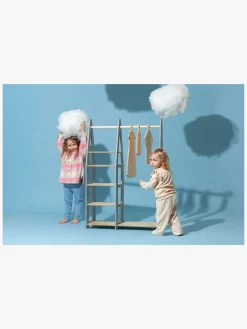 Børnemøbler|DuckWoodworks Duck Woodworks Knagerække med Hylder, Grå