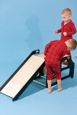 Børnemøbler|DuckWoodworks Duck Woodworks Rutsjebane til Sammenklappeligt Læringstårn, Sort