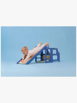 Børnemøbler|DuckWoodworks Duck Woodworks Rutsjebane til Sammenklappeligt Læringstårn, Blå