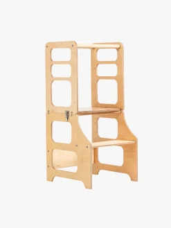 Børnemøbler|DuckWoodworks Duck Woodworks Sammenklappeligt Læringstårn, Natur