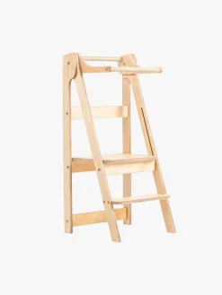 Børnemøbler|DuckWoodworks Duck Woodworks Sammenklappeligt Læringstårn, Natur