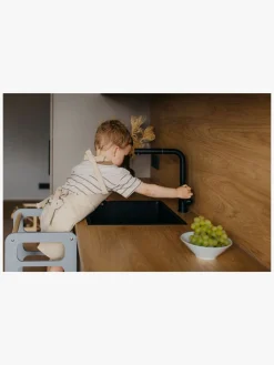 Børnemøbler|DuckWoodworks Duck Woodworks Sammenklappeligt Læringstårn, Grå