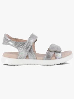 Sandaler & Klipklapper|Ecco Flora Sandaler, Silver Iridescent