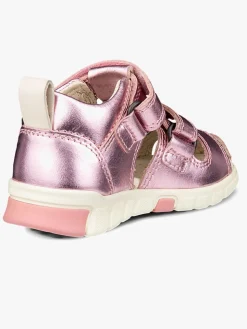 Sandaler & Klipklapper|Ecco Mini Stride Sandaler, Old Rose Metallic