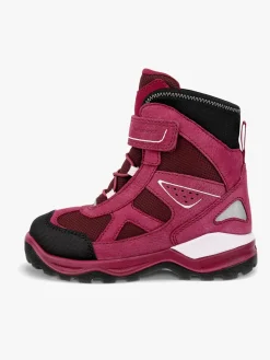 Støvler & Vinterstøvler|Ecco Snow Mountain WP 1V Vinterstøvler Jr, Black/Red Plum/Dark Ruby