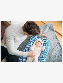 Børnesenge & Tilbehør|EcoViking Organic Babynest Cover Ancient Blue