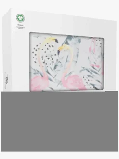 Børnesenge & Tilbehør|EcoViking Organic Babynest Cover Flamingo Dreams