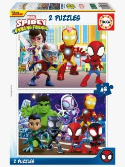 Spil & Puslespil|Educa Spidey and His Amazing Friends Puslespil 2x48 Brikker
